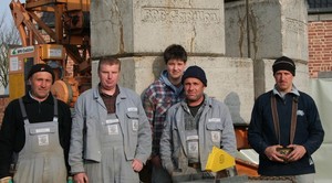 Mitarbeiter der Bauunternehmung Schröder